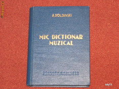 Mic Dictionar Muzical - A. Doljanski foto