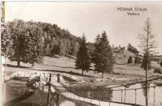 R-10143 Romania, RPR, Poiana Stalin, Podul si Lacul Poiana, necirculata foto