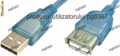 Cablu prelungitor USB A tata - USB B tata, 1,5m - 128210 foto