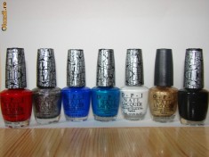 OPI-lac unghii oja &amp;quot;SHATTER&amp;quot; negru, alb, rosu, albastru, turcoaz, auriu si argintiu-NEGOCIABIL! foto
