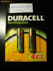 Duracell 2x bateri reincarcabile foto