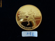 MONEDA AUR - 2000 TUGRIK - Olympics - MONGOLIA foto