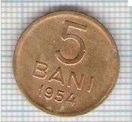 254 Moneda 5 BANI 1954 -starea care se vede -ceva mai buna decat scanarea foto