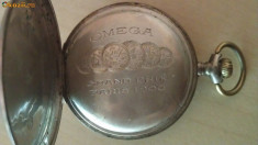 Ceas OMEGA GRAND PRIX 1900, original de buzunar din argint foto