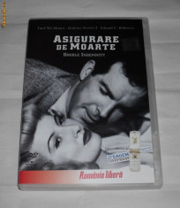 Vand dvd original cu filmul ASIGURARE DE MOARTE foto