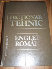 DICTIONAR TEHNIC ENGLEZ-ROMAN foto