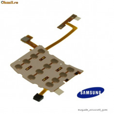 Placa membrana de sub tastatura modul taste keypad folie banda flex flexibila foita flat cable Samsung C3050 NOUA Sigilata foto