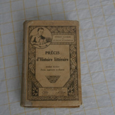 PRECIS d'Histoire Litteraire, dixieme edition (1940 ?)