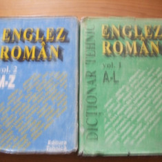 DICTIONAR TEHNIC ENGLEZ-ROMAN - 2 Volume - G. Niculescu - 1994, 776+788 p