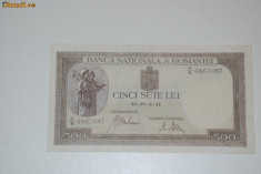 500 LEI ROMANIA-1941 foto