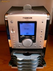 Combina audio muzicala (radio digital,5cd-uri cu mp3,citittor USB si card memorie) THOMSON model CS 600 foto