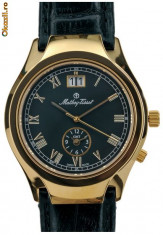 Majestic Dual Time, man&amp;#039;s, gold plated ~ Mathey-Tissot ~ Since 1886. Swiss Made. New, 3yw foto