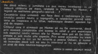 Armin si Hans-Helmut Wolf - Drumul lui Ulise foto