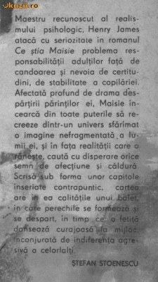 Henry James - Ce stia Maisie foto