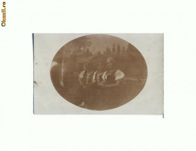 S FOTO 78 Trei tinere -circulata 16 Sep 1917, la Lugos(Lugoj) foto