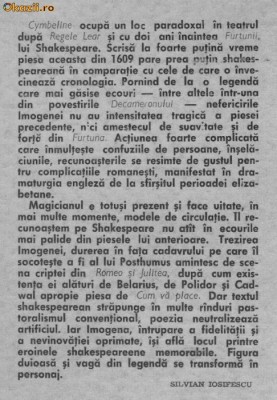 William Shakespeare - Cymbeline foto