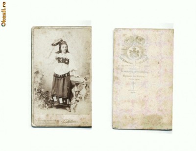 A FOTO CABINET 84 Tanara -Foto Hermann Mathaus -Wien1893 foto
