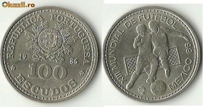 PORTUGALIA -100 ESCUDOS 1986. foto