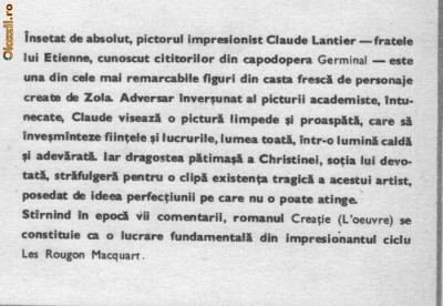 Emile Zola - Creatie foto