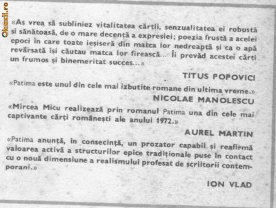 Mircea Micu - Patima foto
