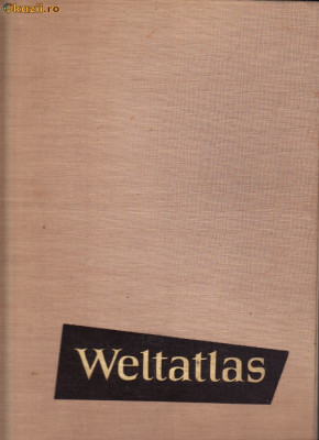 Atlas geografic in limba germana-editat Hermann Haack- Leipzig foto