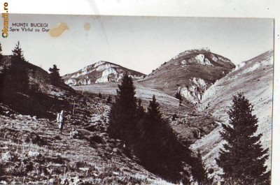 R-7315 MUNTII BUCEGI Spre Varful cu Dor NECIRCULAT foto