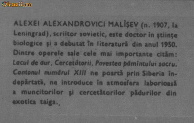 Alexei Malisev - Cantonul numarul XIII foto