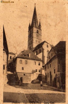 SIBIU Biserica evanghelica strada Turnului, editura PROGRESUL foto