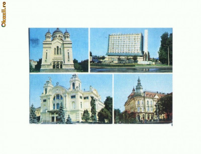 CP174-61 Cluj-Napoca -Catedrala ortodoxa ...-circulata 1977 foto