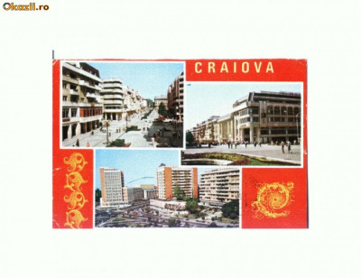 CP174-67 Craiova-Str.Unirii; Magazinul Mercur;Piata Unirii -circ foto