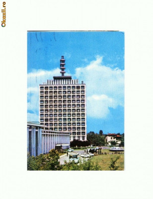 CP175-14 Bucuresti. Televiziunea romana-circulata 1980 foto