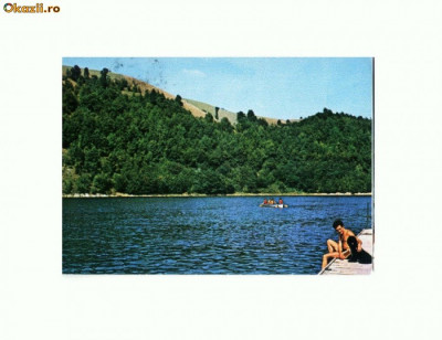 CP175-36 Lacul Valiug -Debarcaderul- circulata 1974 foto
