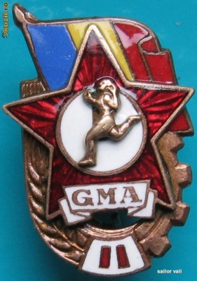 insigna GATA PENTRU MUNCA SI APARARE foto