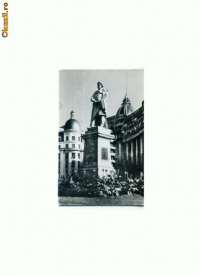 CP176-78 Bucuresti -Statuia lui Gh.Lazar -RPR-necirculata foto