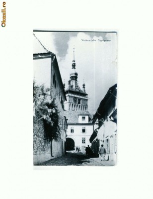 CP177-19 Vedere din Sighisoara -RPR -necirculata foto