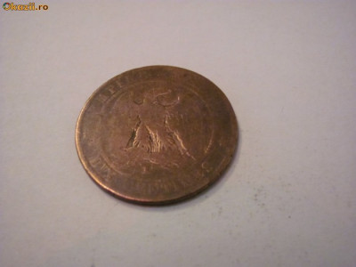 CY - 10 centimes 1854 (K) Franta foto