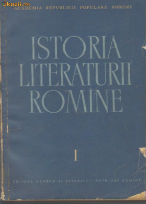 Istoria literaturii romane editata de academia RPR-RSR foto