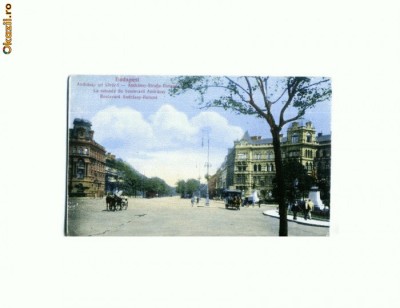 CP179-13 Budapest(Budapesta) Andrassy utl... -circulata 1919 foto