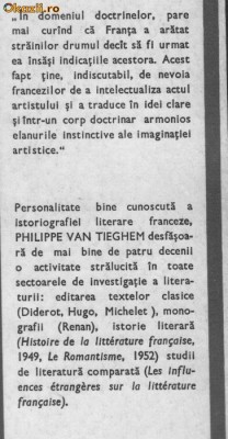 Philippe van Tieghem - Marile doctrine literare in Franta foto