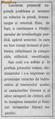 Gh Ghita , C Fierascu - Dictionar de terminologie literara foto
