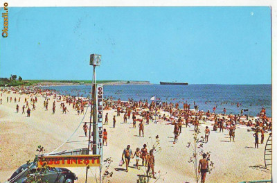 S10922 Costinesti vedere epava si plaja 1972 circulata foto