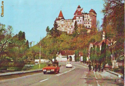 S11070 jud.Brasov Castelul Bran vedere circulata foto