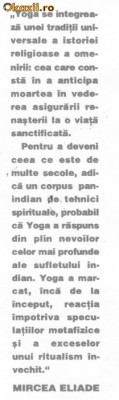 Mircea Eliade - Patanjali si yoga foto