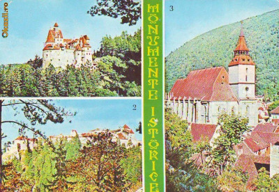 S11055Brasov Bran Castelul vedere necirculata foto