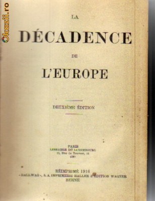 Stefan Buszczynski - La decadence de l`Europe foto