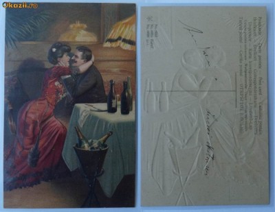 Felicitare in relief Germania, inceput de secol 20, stare excelenta foto