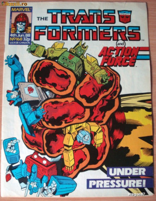 Transformers #168 Marvel Comics foto