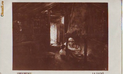 B2937 Grigorescu La vatra necirculat 1930 foto