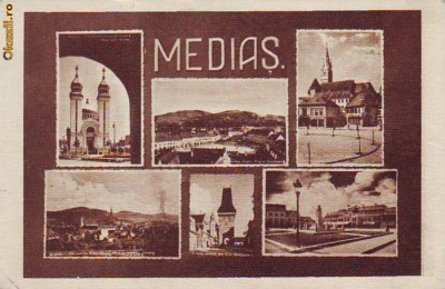 B2968 Medias Vederi Multiple necirculata 1945 foto