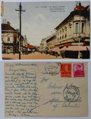 Lugoj , Strada Regele Ferdinand , cenzura , 1942 foto